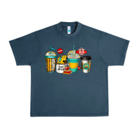 Midnight Navy school bus driver coffee cups Urban Heavy Tee - Jasminsmagicworld
