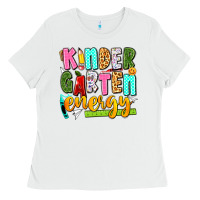 White kindergarten energy Ladies Tee - texasbilliewilder