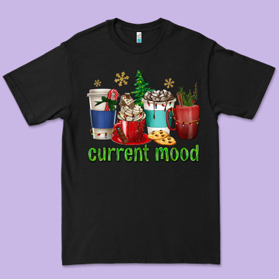 Coffee Cups Current Mood Premium Tee Designed By Texasbilliewilder
