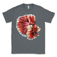 Charcoal Heather Betta Fish Classic Tee - LillyAllenDesigns