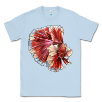 Dusty Blue Betta Fish Classic Tee - LillyAllenDesigns