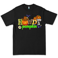 Black howdy halloween pumpkins Premium Tee - AdoDesignShop