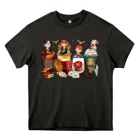 Asphalt harry coffee cups Heavy Core Tee - Zillion Design Studio