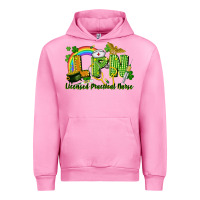 Fuchsia Pink LPN Licensed Practical Nurse St. Patrick's Day Urban Hoodie - CowGirlArtShop