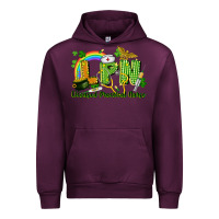 Mauve Wine LPN Licensed Practical Nurse St. Patrick's Day Urban Hoodie - CowGirlArtShop