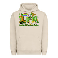 Pigment French Oak LPN Licensed Practical Nurse St. Patrick's Day Urban Hoodie - CowGirlArtShop