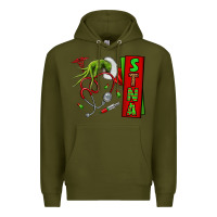 Army Green Christmas Character Premium Hoodie - NancyCooperArtShop
