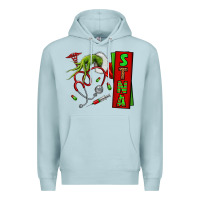 Blue Mist Christmas Character Premium Hoodie - NancyCooperArtShop