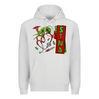 Dove Grey Christmas Character Premium Hoodie - NancyCooperArtShop