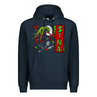 Navy Christmas Character Premium Hoodie - NancyCooperArtShop
