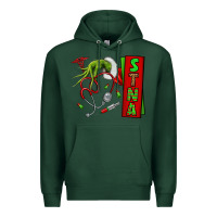 Sports Green Christmas Character Premium Hoodie - NancyCooperArtShop