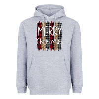 Heather Grey Merry Christmas Leopard Heavyweight Hoodie - Bettercallsaul