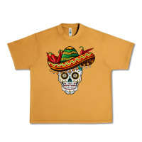Peanut Butter cinco de mayo sombrero skull Urban Heavy Tee - BarkalooDesign