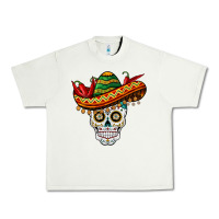 Pistachio cinco de mayo sombrero skull Urban Heavy Tee - BarkalooDesign