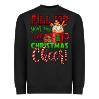 Black fill up your cup with christmas cheer Heavyweight Sweatshirt - Jasminsmagicworld