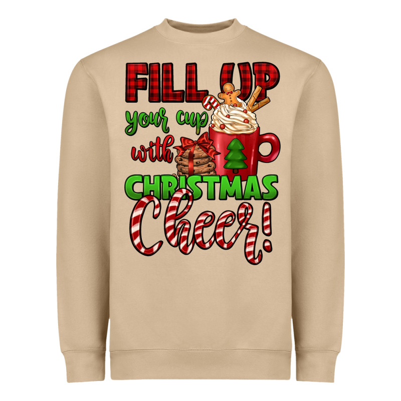 Fill Up Your Cup With Christmas Cheer Heavyweight Sweatshirt by Jasminsmagicworld | Teevron