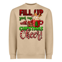 Mushroom fill up your cup with christmas cheer Heavyweight Sweatshirt - Jasminsmagicworld