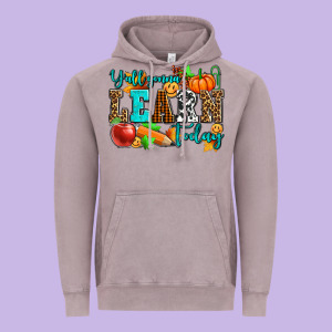 Y'all Gonna Learn Today Pumpkin And Pen Vintage Hoodie Designed By Adodesignshop