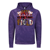 Cloud Purple my heart is on that field baseball Vintage Hoodie - RanaPortraitStore