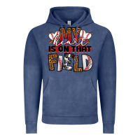 Vintage Denim my heart is on that field baseball Vintage Hoodie - RanaPortraitStore