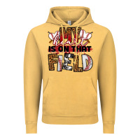 Vintage Mustard my heart is on that field baseball Vintage Hoodie - RanaPortraitStore