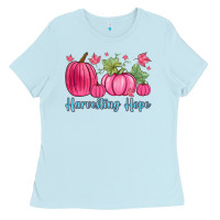 Baby Blue harvesting hope Ladies Tee - Zillion Design Studio