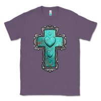 Lavender turquoise gemstone cross Classic Tee - Jasminsmagicworld