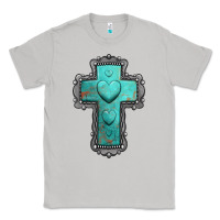 Moon Dust turquoise gemstone cross Classic Tee - Jasminsmagicworld
