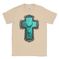 Mushroom turquoise gemstone cross Classic Tee - Jasminsmagicworld