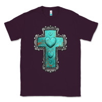 Plum turquoise gemstone cross Classic Tee - Jasminsmagicworld