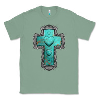 Sage turquoise gemstone cross Classic Tee - Jasminsmagicworld