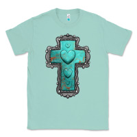 Seafoam turquoise gemstone cross Classic Tee - Jasminsmagicworld