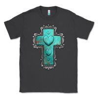 Smoke turquoise gemstone cross Classic Tee - Jasminsmagicworld