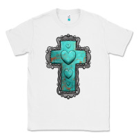 White turquoise gemstone cross Classic Tee - Jasminsmagicworld