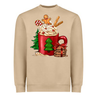 Mushroom Christmas coffee Heavyweight Sweatshirt - Jasminsmagicworld