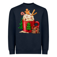 Navy Christmas coffee Heavyweight Sweatshirt - Jasminsmagicworld