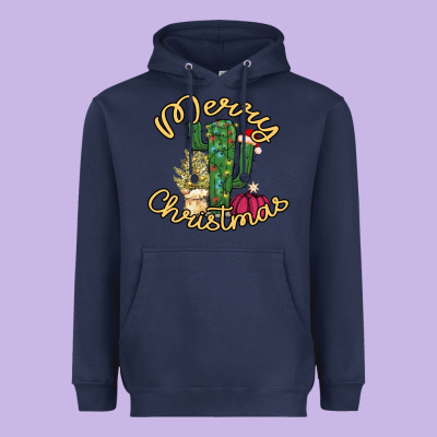 Merry Christmas Cactus Heavyweight Hoodie Designed By Bettercallsaul