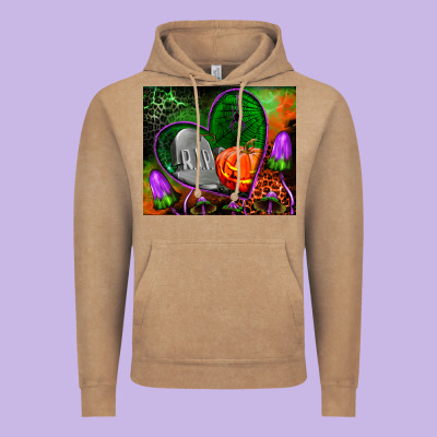 Halloween Heart Mouse Pad Vintage Hoodie Designed By Bundleandbundleshop