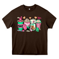 Chocolate Brown pharmacy coffee cups Heavy Core Tee - Zillion Design Studio