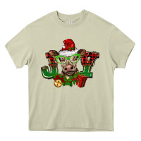 Mossy christmas joy cow Heavy Core Tee - BarkalooDesign