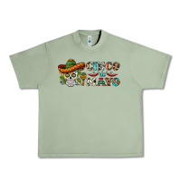 Oil Green cinco de mayo skull Urban Heavy Tee - BarkalooDesign