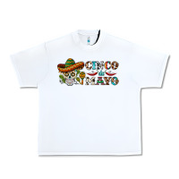 White cinco de mayo skull Urban Heavy Tee - BarkalooDesign
