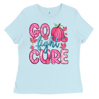 Baby Blue go fight cure Ladies Tee - Zillion Design Studio