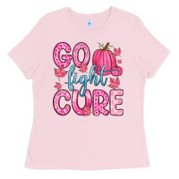 Bubblegum Pink go fight cure Ladies Tee - Zillion Design Studio