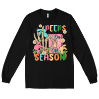 Black peeps season mode on Long Sleeve Tee - MaliasSmallBusiness