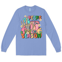 Colony Blue peeps season mode on Long Sleeve Tee - MaliasSmallBusiness