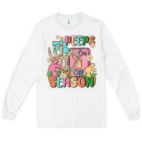 White peeps season mode on Long Sleeve Tee - MaliasSmallBusiness