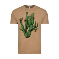 Vintage Coffee cactus with flowers Vintage Tee - AdoDesignShop