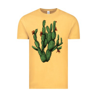 Vintage Mustard cactus with flowers Vintage Tee - AdoDesignShop