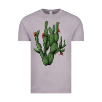 Vintage Zinc cactus with flowers Vintage Tee - AdoDesignShop